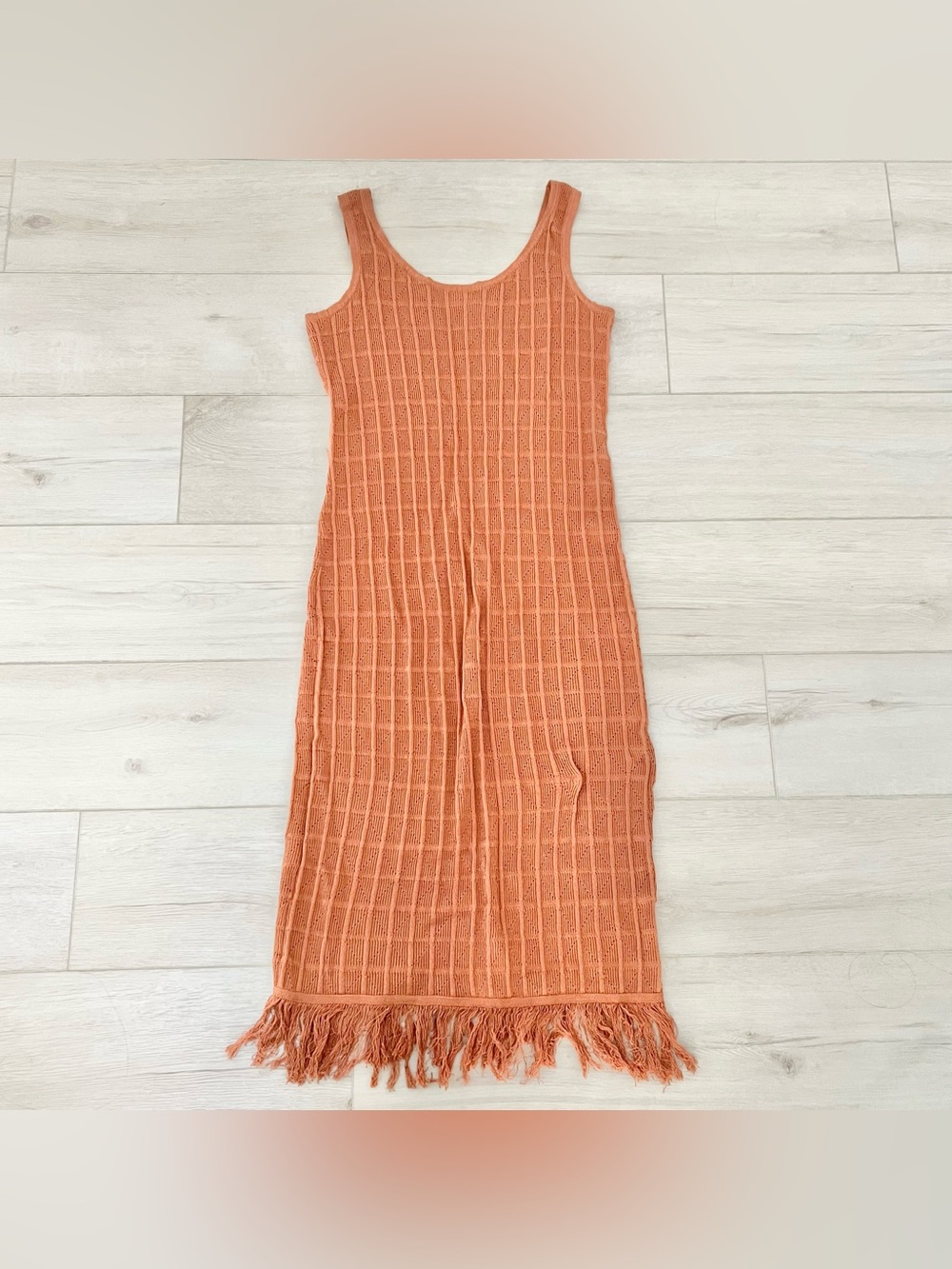 Miyake Archive Knit Dress w/ Fringe
